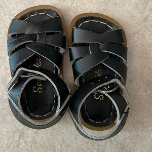 Black Salt Water Sandals